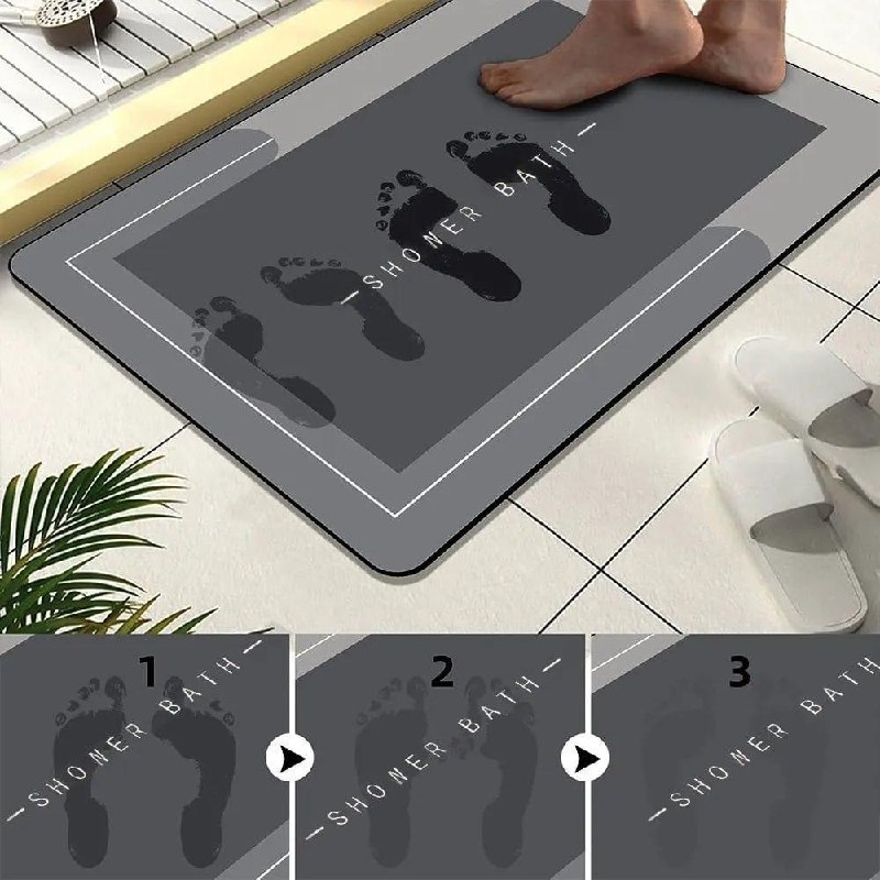 Kit 4 Tapetes Para Banheiro Tapete Mágico Ultra Absorção