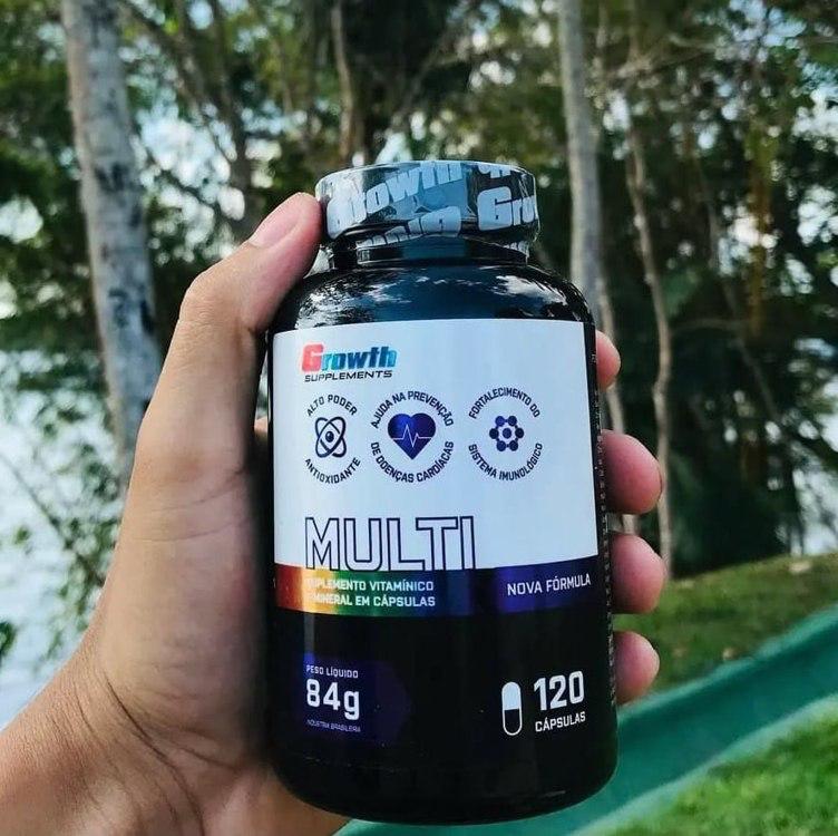 Multivitamínico 120 Cápsulas Growth Supplements Sabor Neutro