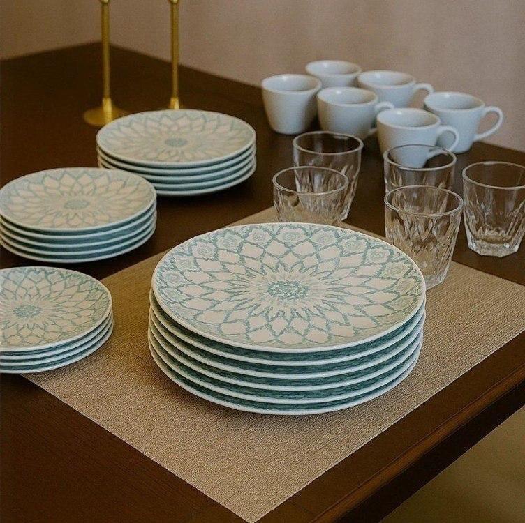 Aparelho de Jantar e Chá 20 Peças Biona Donna Mandala