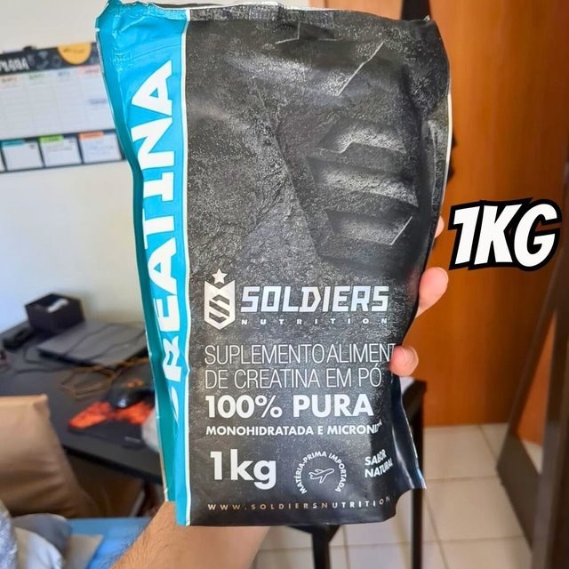 Creatina 1kg Monohidratada Soldiers Nutrition 100% Pura