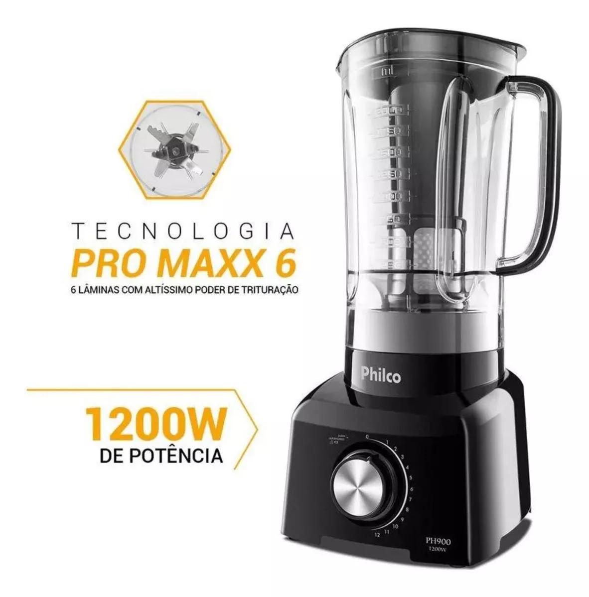 Liquidificador Philco 1200W 3L 12 Velocidades Ph900