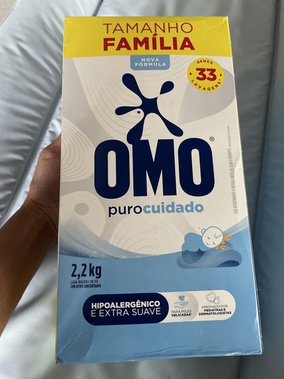 Sabão em Pó Omo Puro Cuidado 2,2kg
