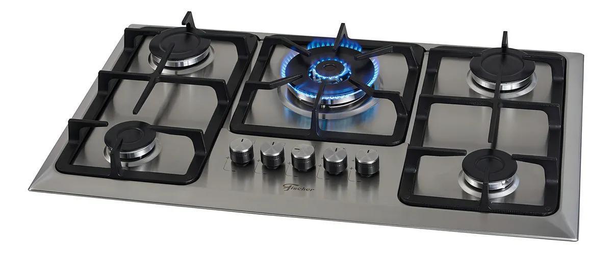 Fogão Cooktop Fischer 5 Queimadores TC Infinity Gás Inox