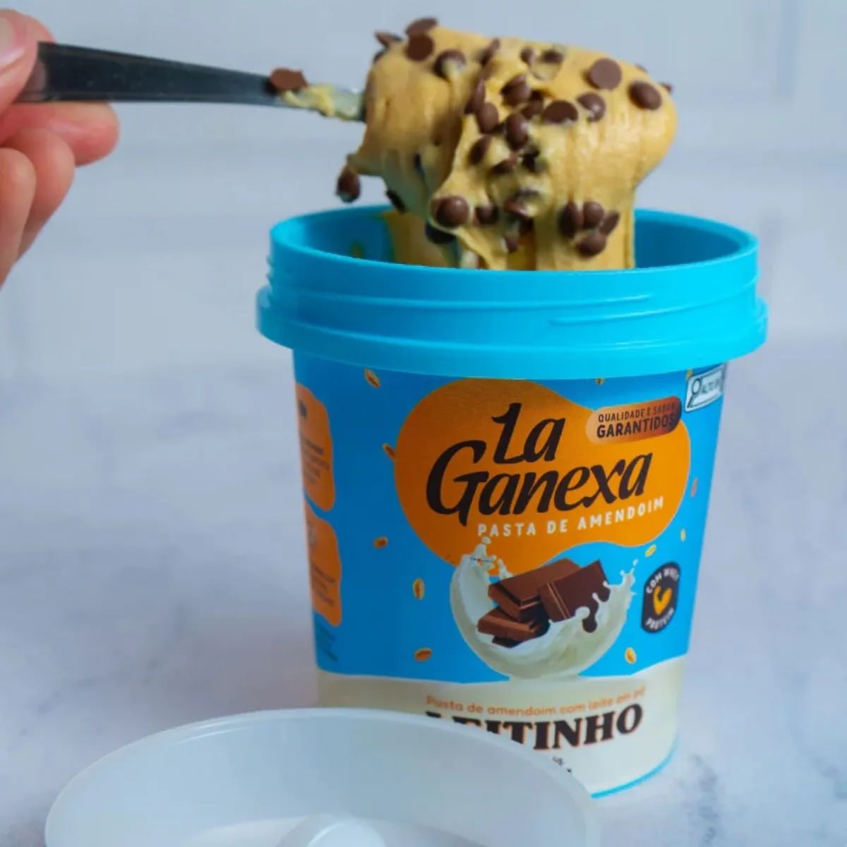 Pasta de Amendoim Leitinho com Whey Protein 1kg La Ganexa