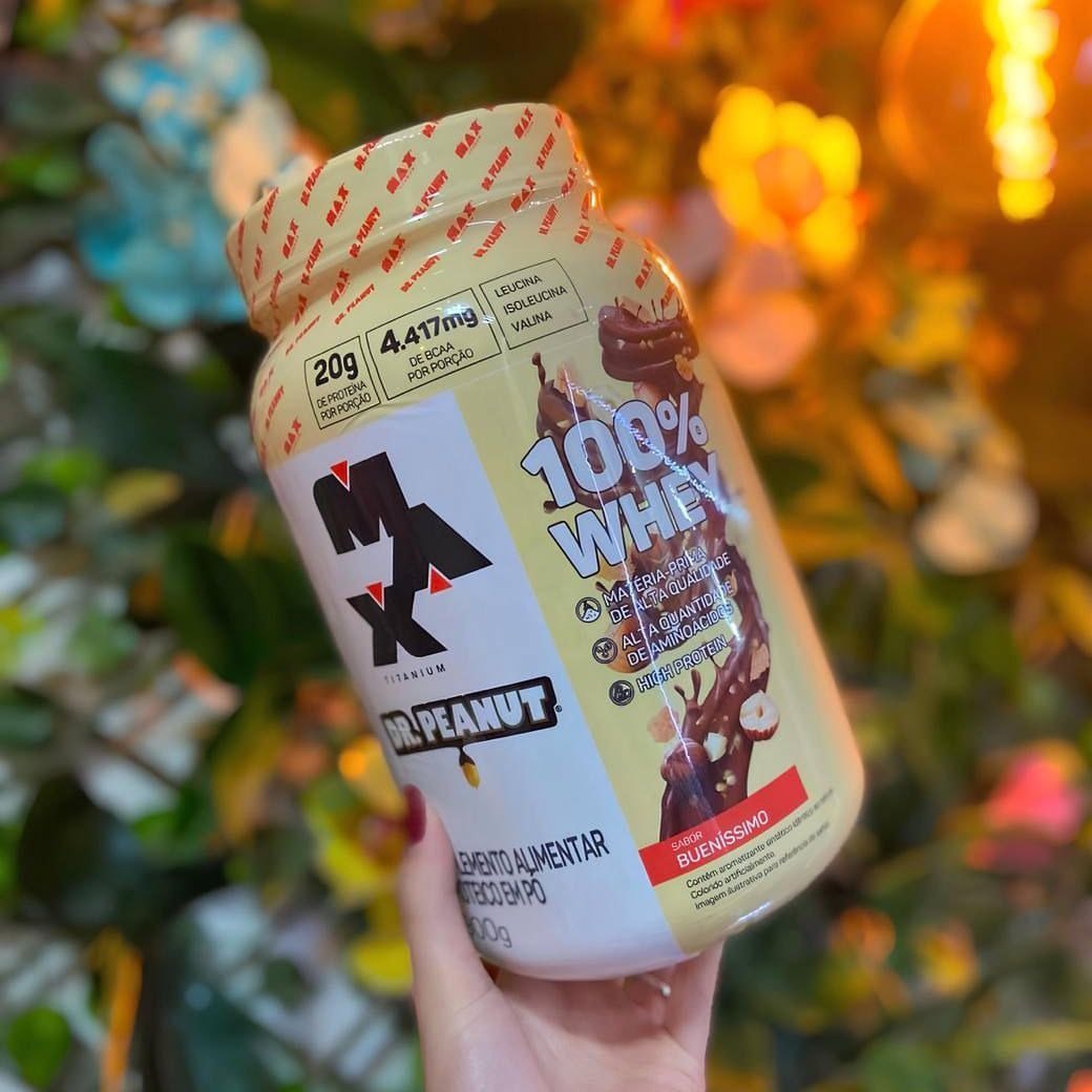 100% Whey Max Titanium x Dr. Peanut 900g
