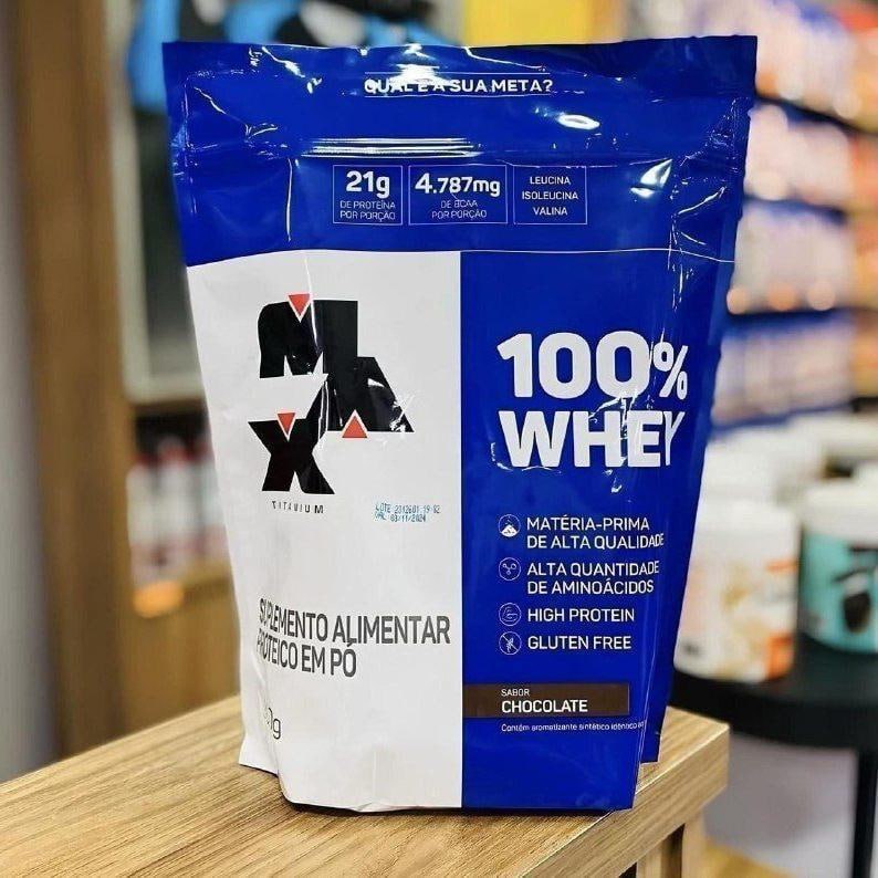 Max Titanium 100% Whey 900g Refil Chocolate
