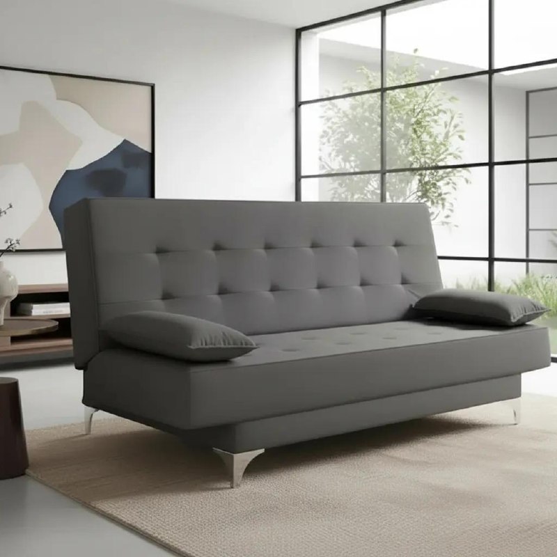 Sofá Cama Reclinável 3 Lugares Moderno Casal 190cm