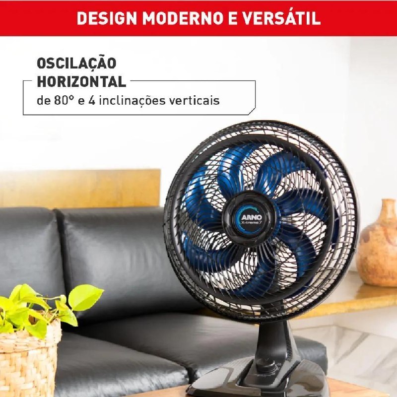 Ventilador de Mesa Arno X-TREME 40cm 7 Pás 150W VE70