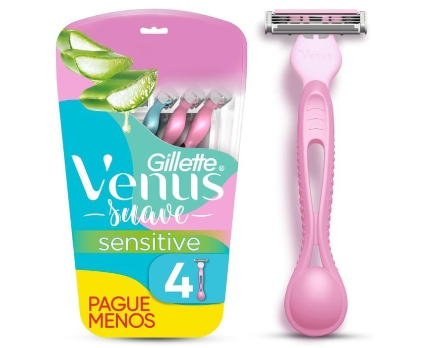 Gillette Venus Suave Sensitive 4 Unidades