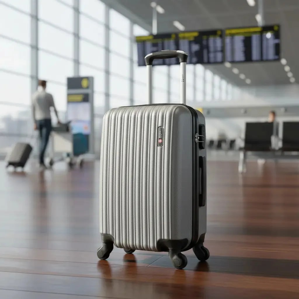 Mala de Viagem Bordo Pequena 10kg Londres Swiss Move Prata