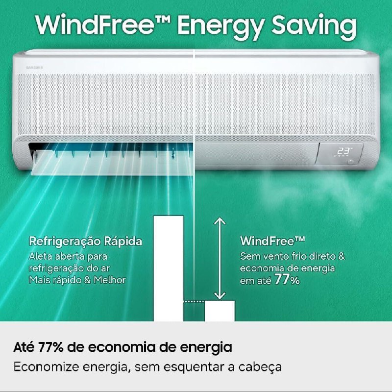 Ar-Condicionado Samsung Inverter WindFree AI Pro 12.000 BTUS