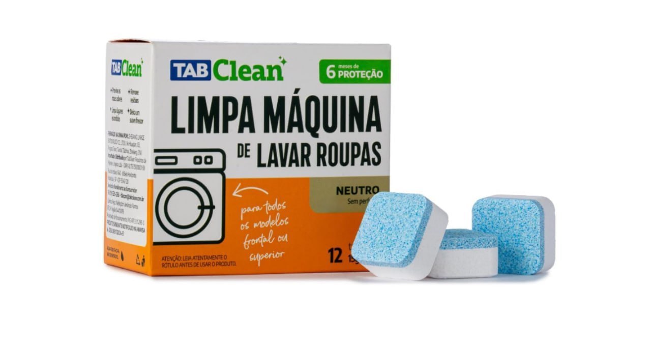 Tab Clean Limpa Máquina de Lavar Roupas 12 Unidades