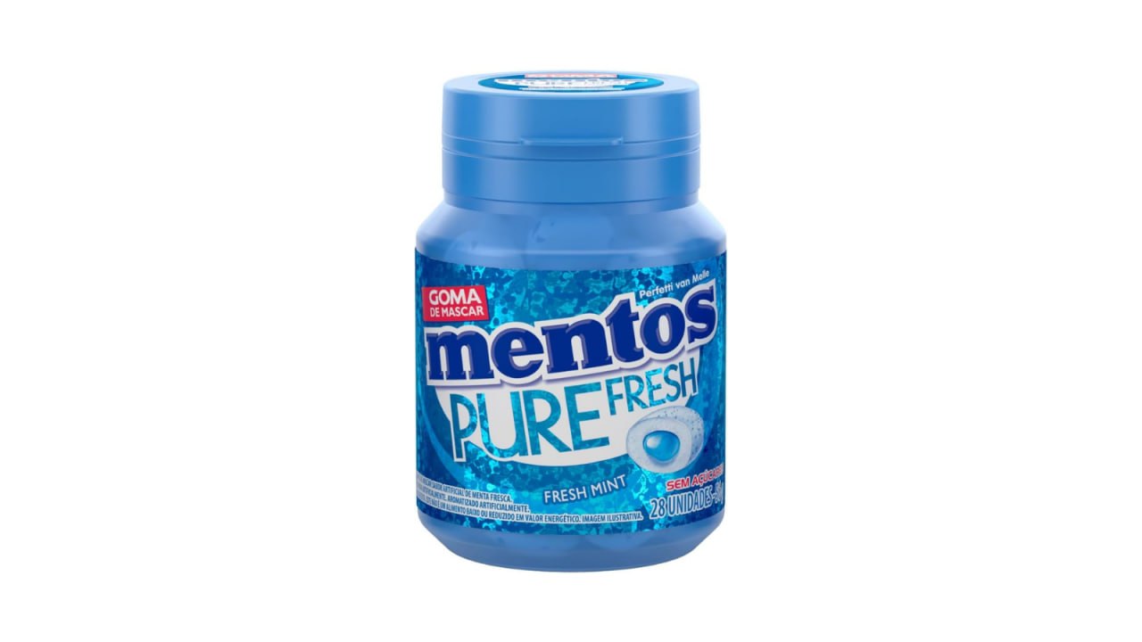 Gomas de Mascar Mentos Pure Fresh Mint 28 un. 56g
