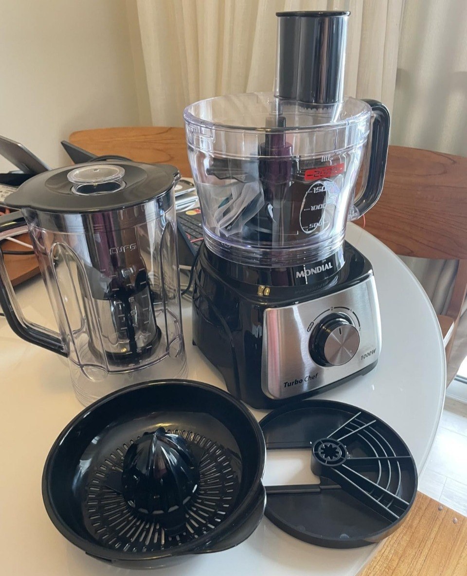 Mondial Multiprocessador Turbo Chef 9 em 1 Preto 1000W 110V
