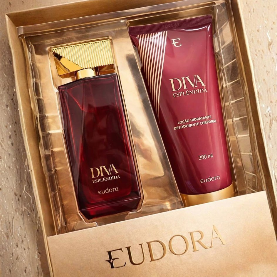 Kit Eudora Diva Esplêndida Deo Colônia + Loção Hidratante 200ml