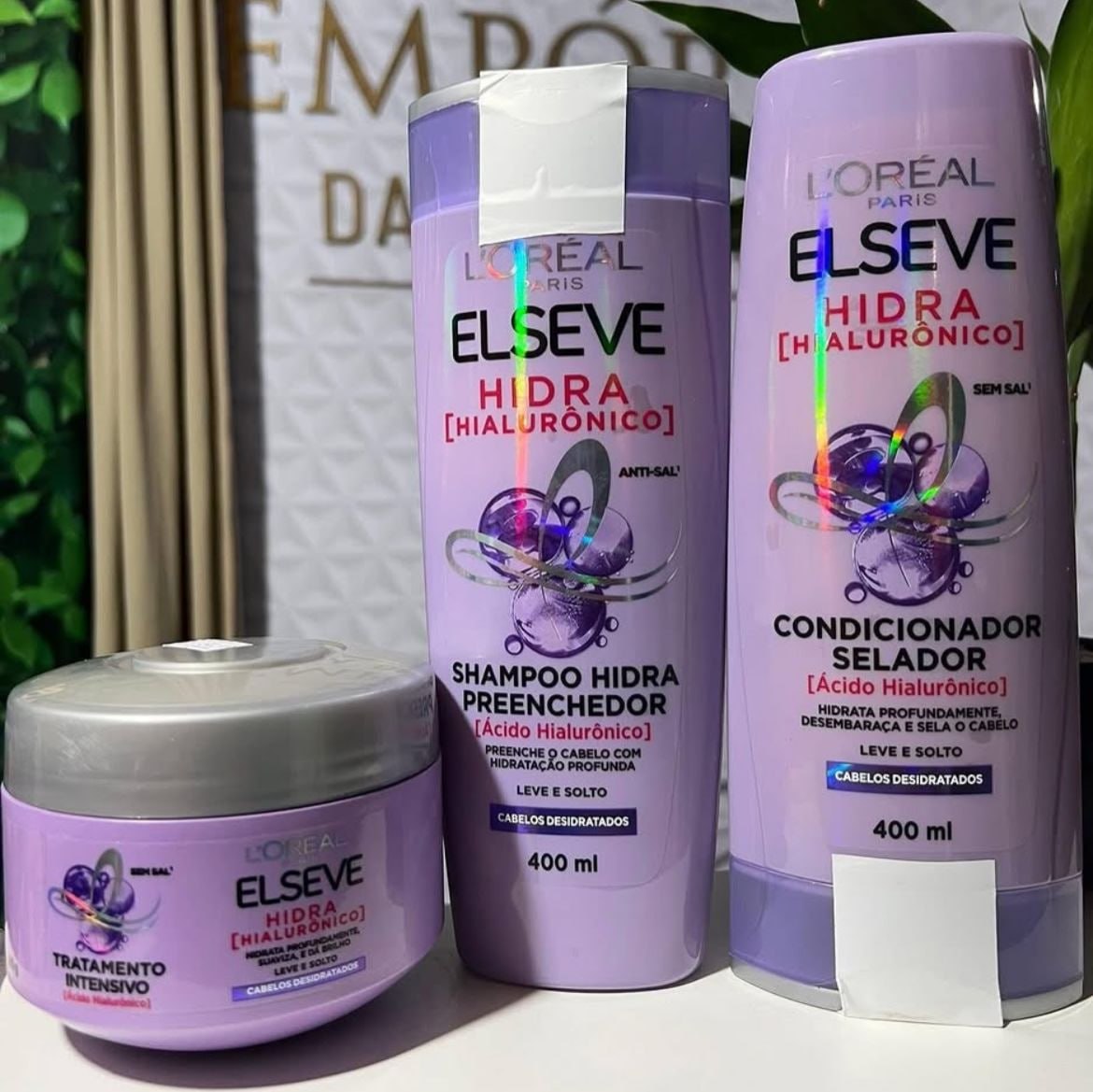 Kit L'Oréal Paris Elseve Hidra Hialurônico - Shampoo + Condicionador + Creme