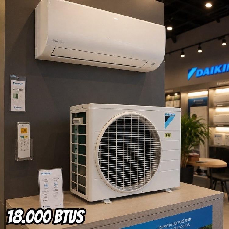 Ar-Condicionado Split HW Inverter Daikin 18.000 BTUs R-32