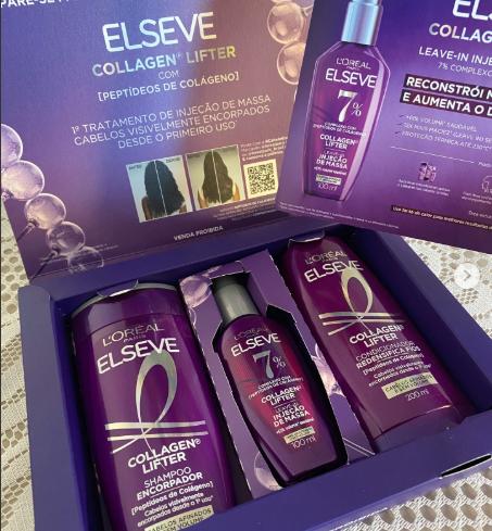 Kit Shampoo, Condicionador e Sérum L'Oréal Paris Elseve Colágeno