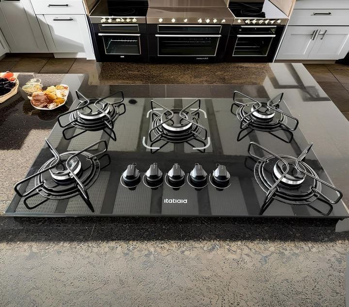 Cooktop a Gás Itatiaia Preto 5 Bocas Essencial Bivolt