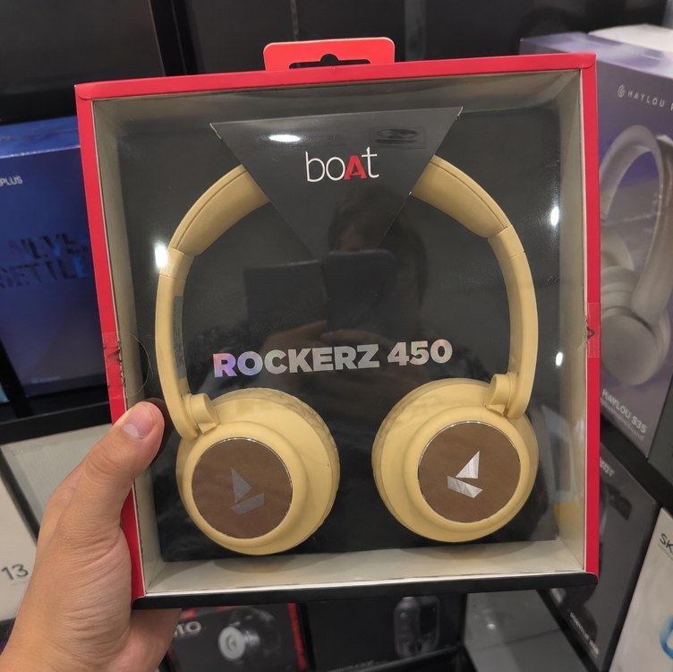 Fone De Ouvido Bluetooth boAt Rockerz 450 Bege