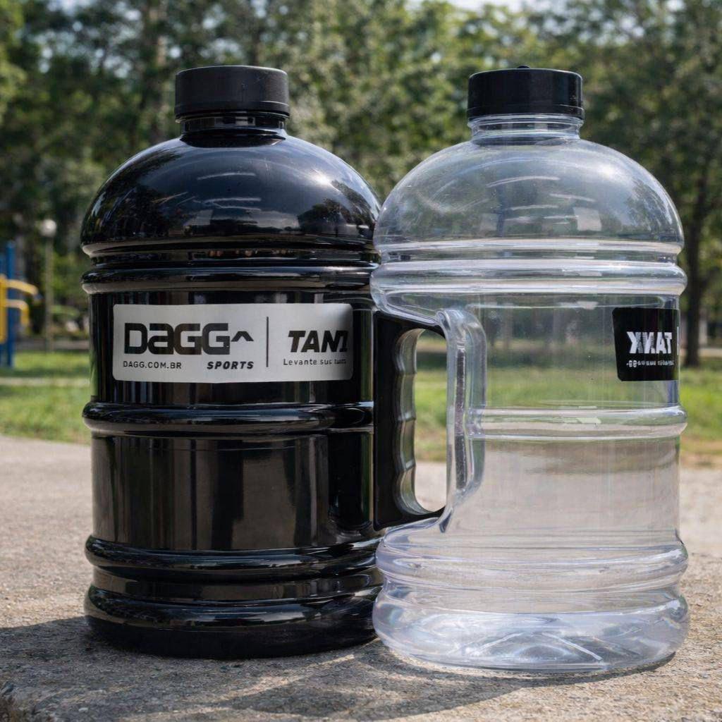Kit 2 Garrafas Galão 2L Dagg Tank Academia