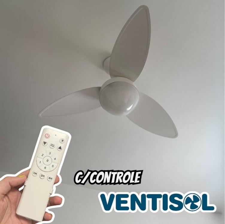 Ventilador De Teto Ventisol Aires Inverter Com Controle Remoto Bivolt