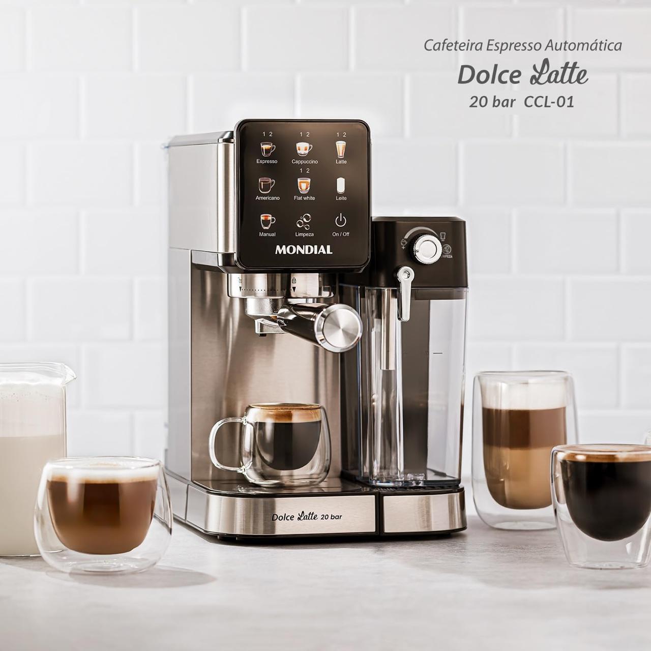 Cafeteira Espresso Automática Dolce Latte 20 bar Mondial CCL-01