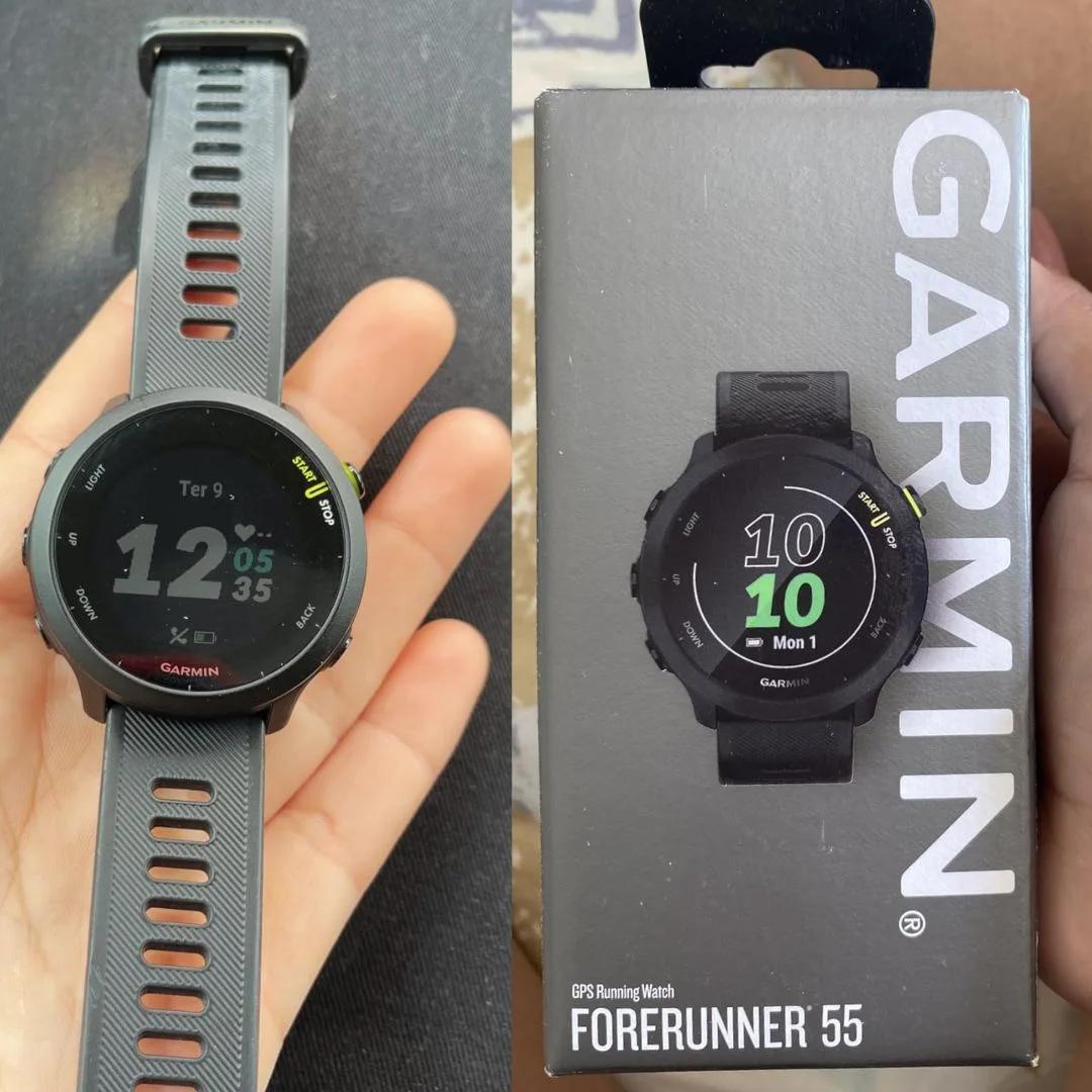 Garmin Forerunner 55 com Monitor Cardíaco e GPS