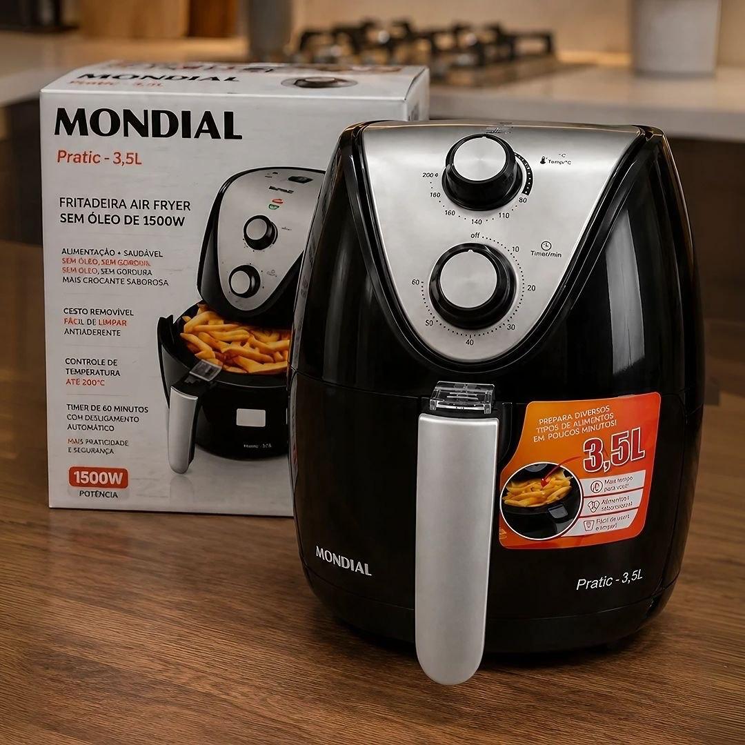Air Fryer Sem Óleo Mondial 3,5L 1500W