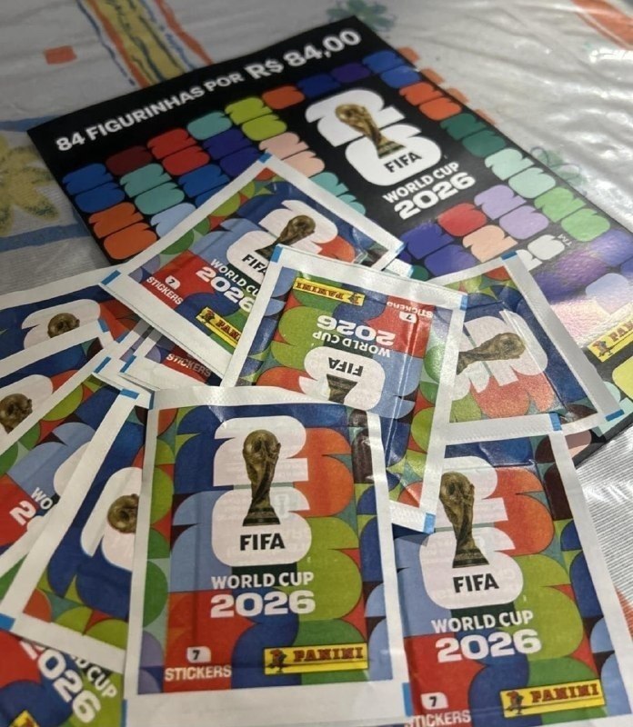 Copa do Mundo FIFA 2026 Kit 24 Envelopes + Cartela Oficial