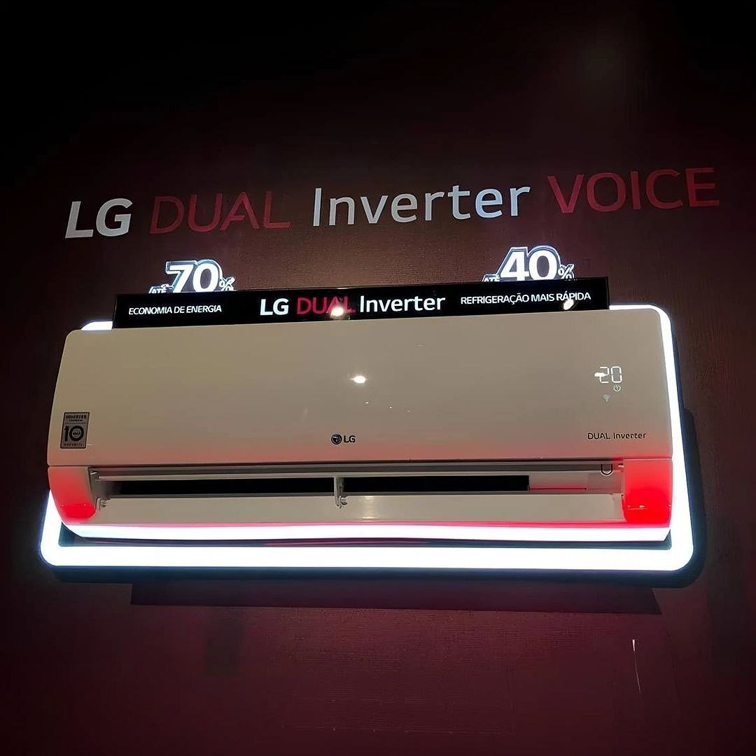 Ar-Condicionado Split Inverter 12.000 BTUs LG Dual Compact +IA