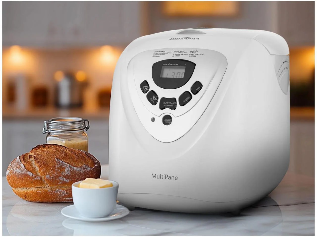 Panificadora Britânia 550W 12 Programas Antiaderente