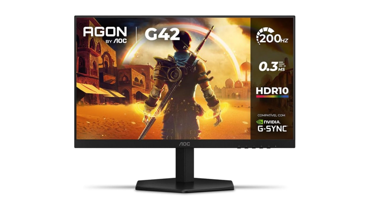 Monitor Gamer AOC AGON G42 24" 200Hz 0,3ms IPS G-Sync