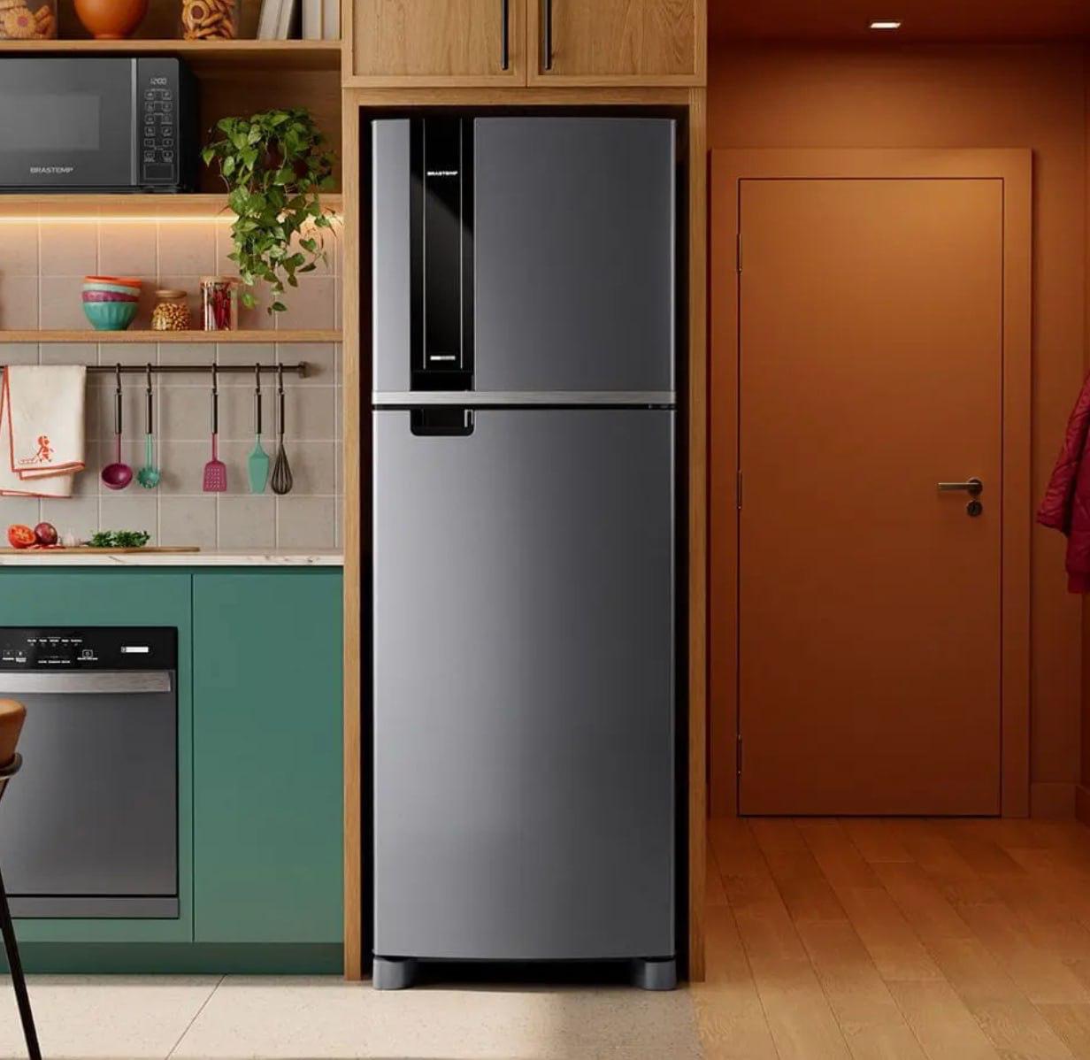 Geladeira Brastemp 385L Frost Free Inox Duplex INVERTER BRM46MK