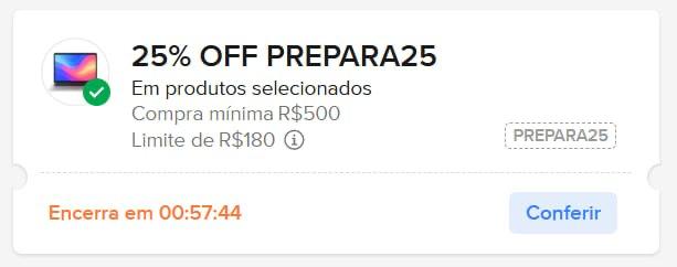 Cupom Mercado Livre 25% OFF Tecnologia