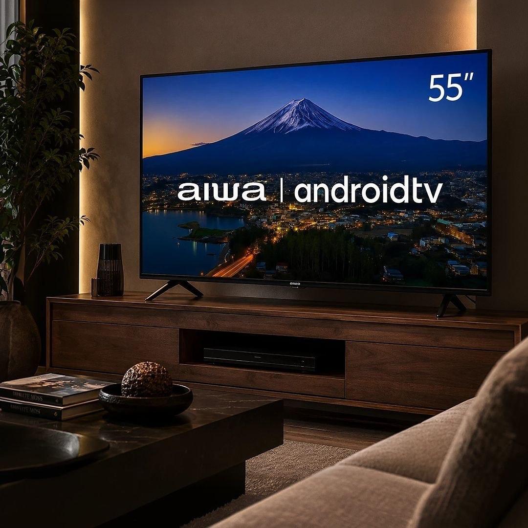 Smart TV AIWA 55" Android 4K Borda Ultrafina Dolby Vision & Atmos