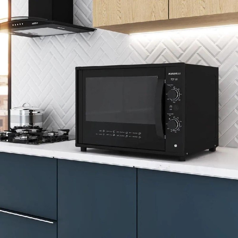 Forno Elétrico de Bancada Nardelli 60L Top60 Black