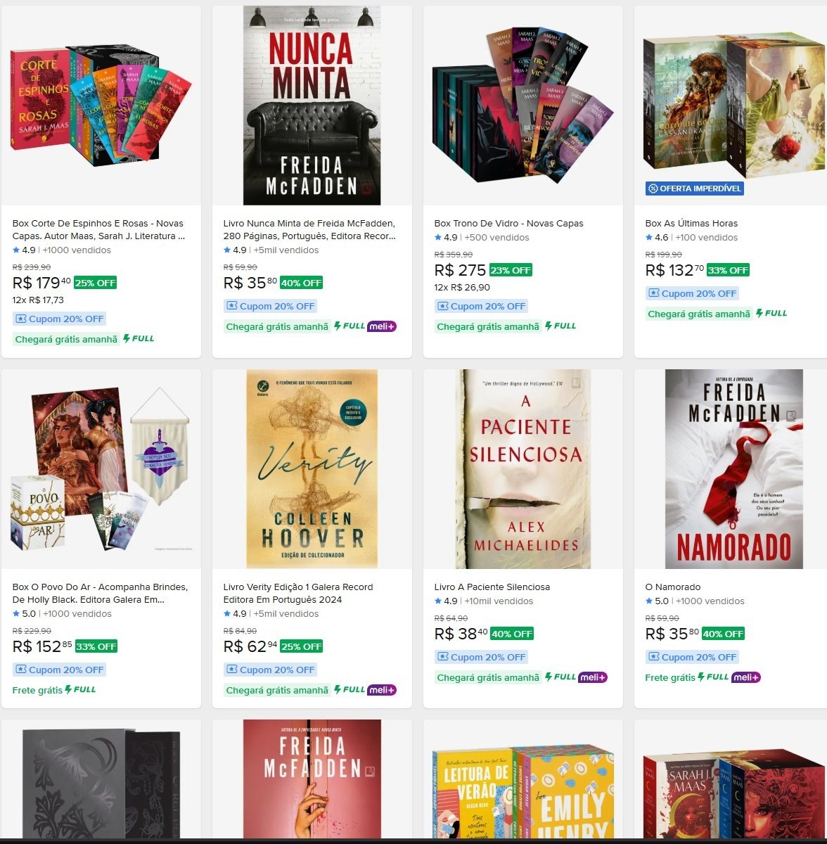 Livros com Cupom de Desconto 20% OFF