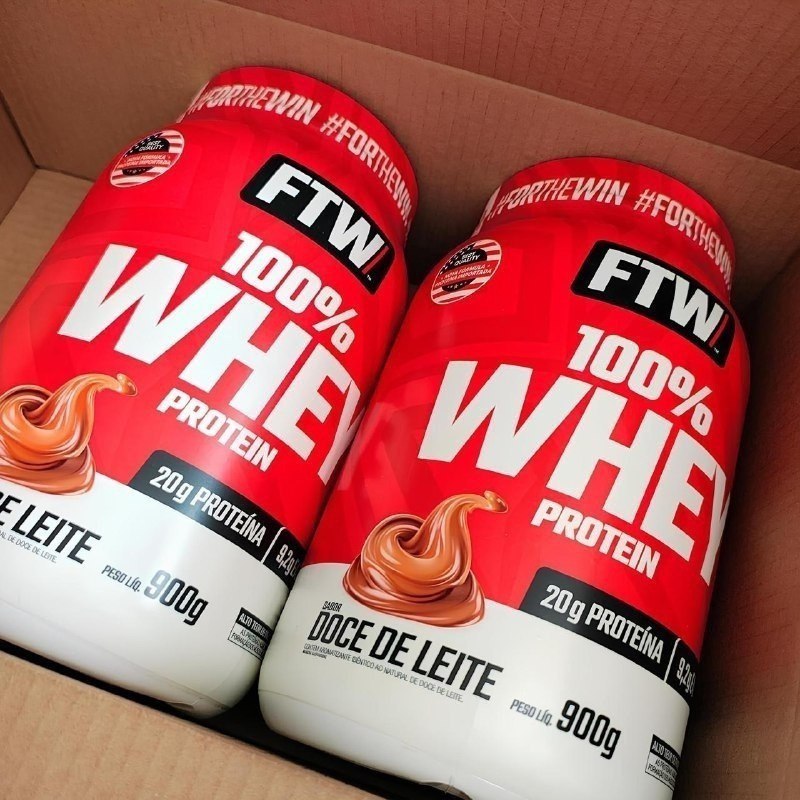 Whey Protein 100% Concentrado FTW 900g - 3 Sabores