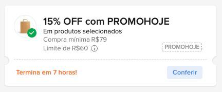 Cupom Mercado Livre - 15% OFF até R$ 60