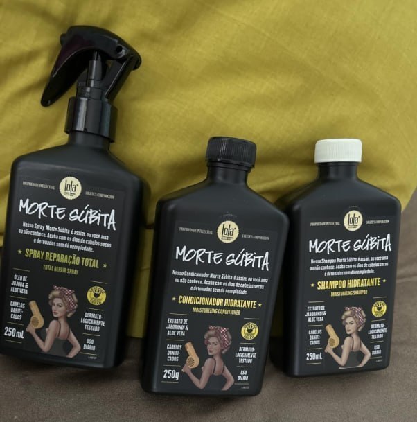 Kit Lola Cosmetics Morte Súbita Shampoo 250ml + Condicionador + Spray