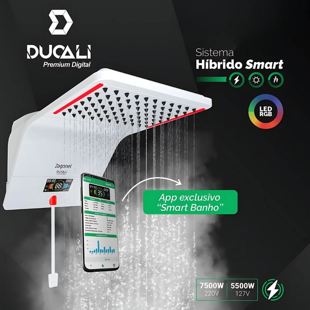 Chuveiro Ducha Ducali Premium Eletrônica 7500W 220V