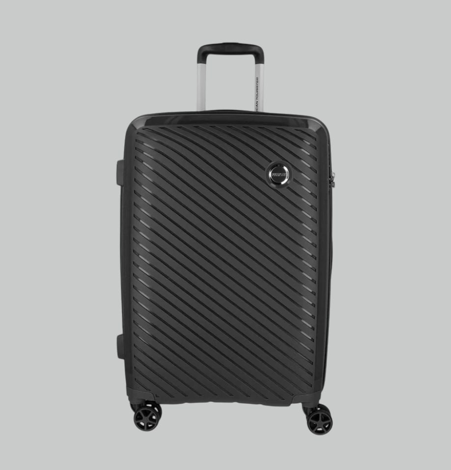 American Tourister Mala Zanzibar Preta Grande Expansível 23kg
