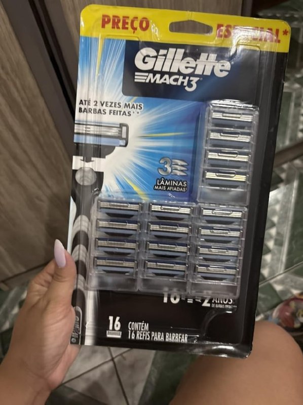 Gillette Mach3 16 Cargas Para Aparelho