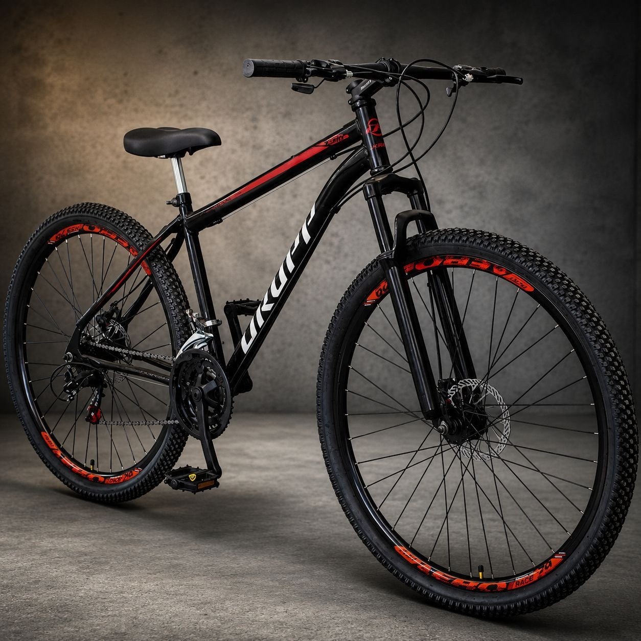 Bicicleta Aro 29 Aço Carbono Freios a Disco 21v