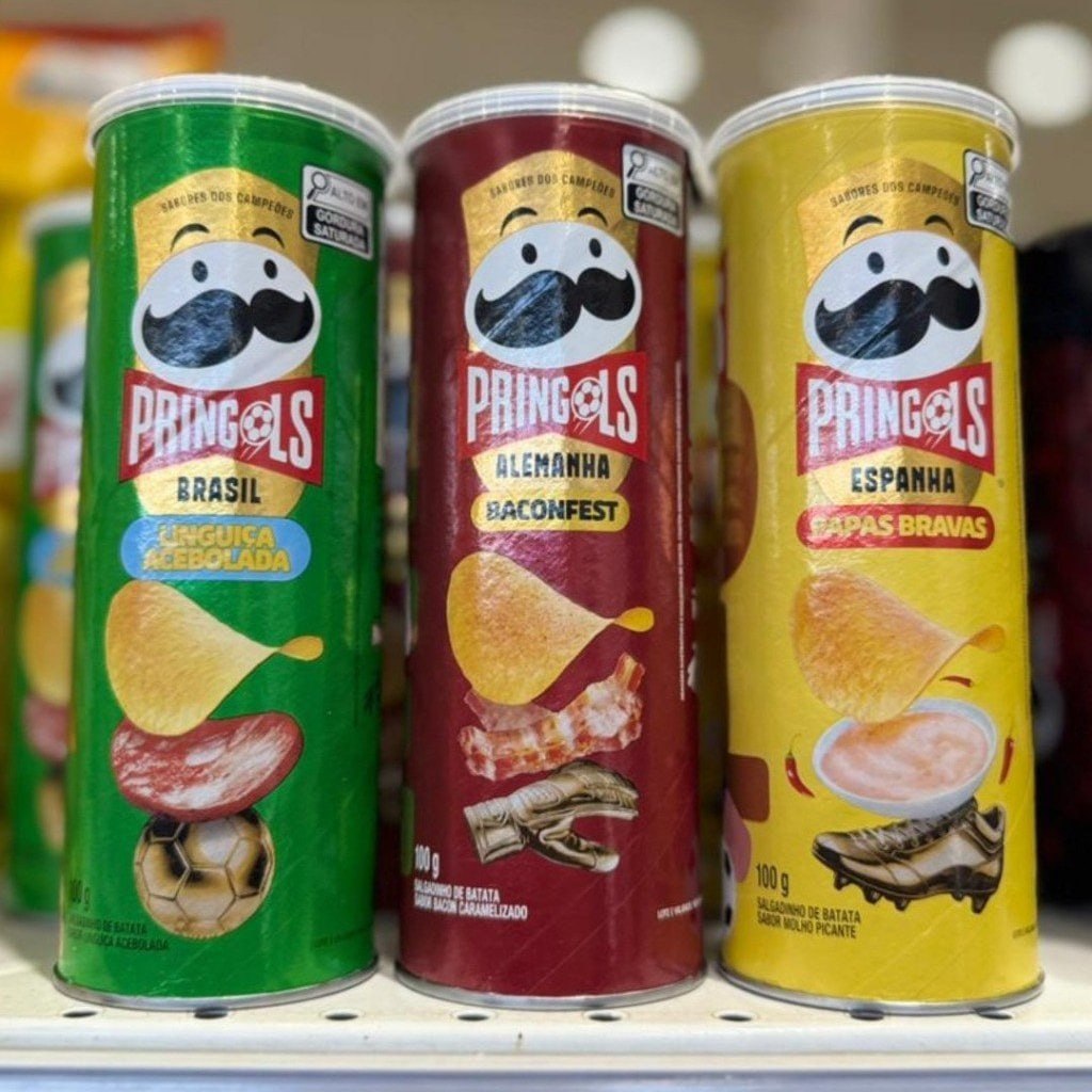 Pringles Tripack Festa do Futebol com 3 Sabores