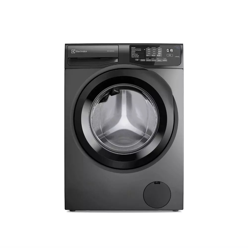 Máquina de Lavar Frontal Electrolux 12kg Cinza Ônix Inverter