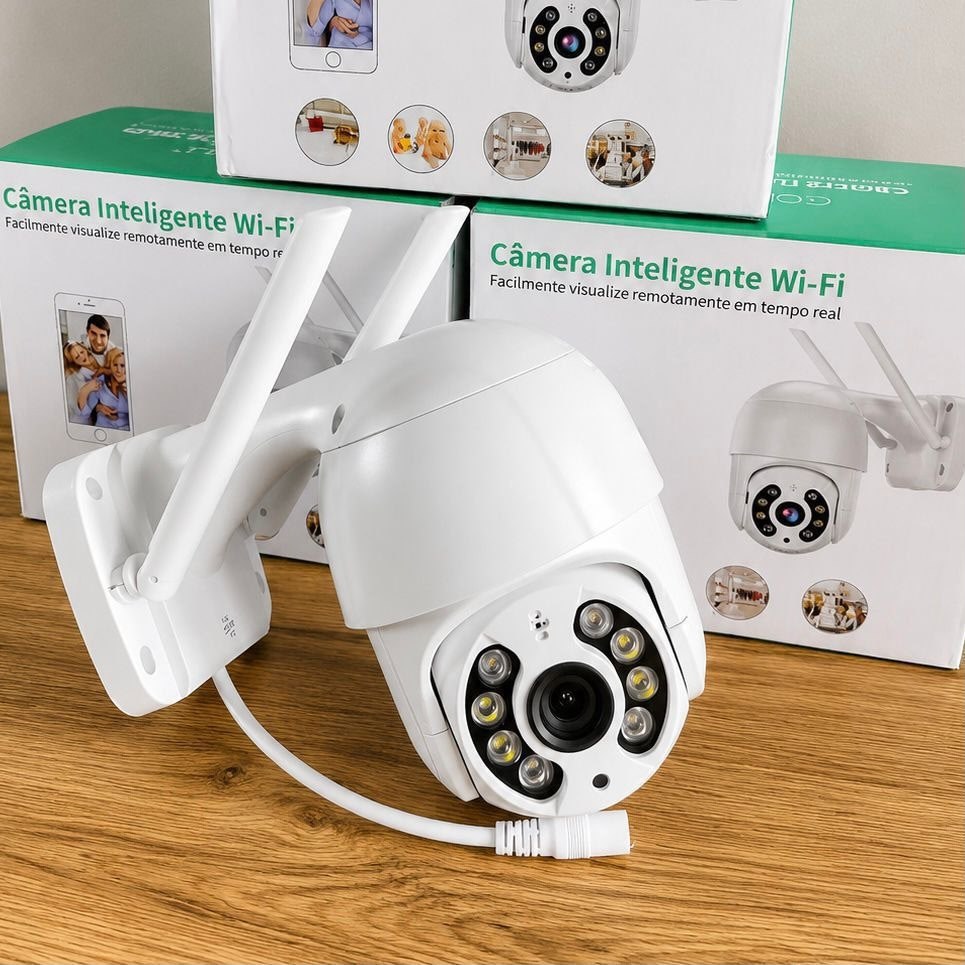 Câmera IP A8 App Icsee Infravermelho Prova D'Água Externa Wifi
