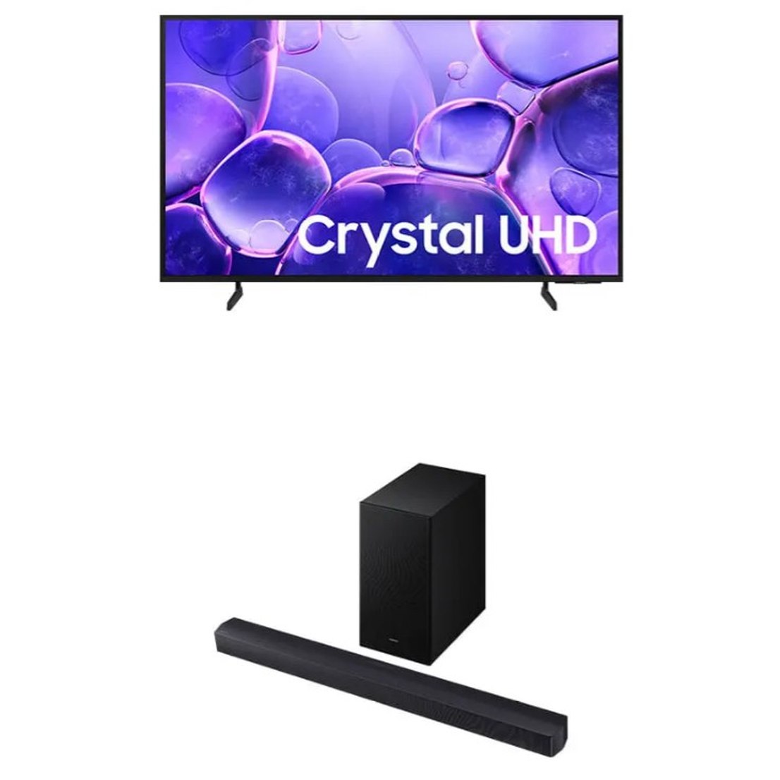 Smart TV 55" Crystal 4K U8100F + Soundbar B450F 2.1 Canais