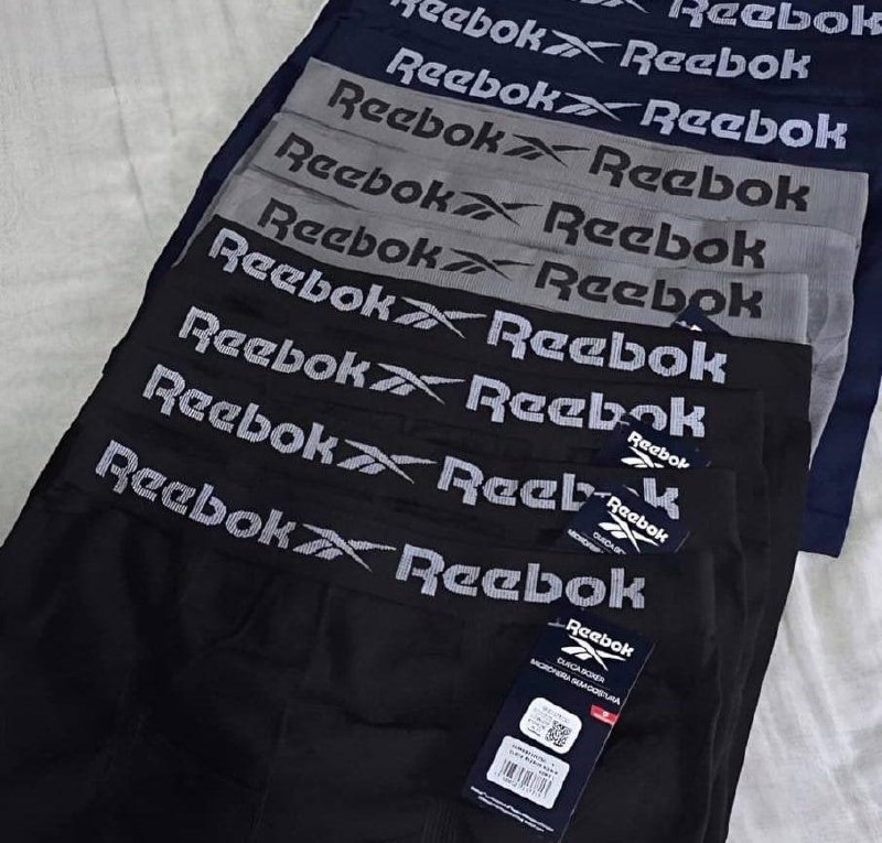 Kit 12 Cuecas Boxer Reebok Microfibra Sem Costura